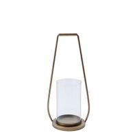 farol de metal negro h45