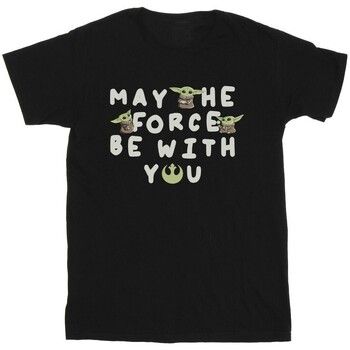 Disney Camiseta The Mandalorian May The Force Be With You para hombre