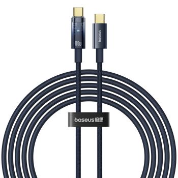 Cable Baseus Explorer Series PD100W Tipo C a Tipo C de carga rápida y transmisión de datos con núcleo de cobre, largo de