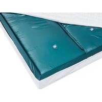 colchon de agua de vinilo doble 160 x 200 cm estabilizacion baja con marco de espuma