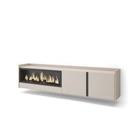 mueble tv salares-01 con chimenea electrica suspendido
