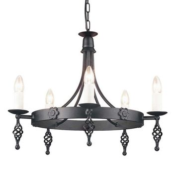 Lámpara de araña belfry (5 luces)