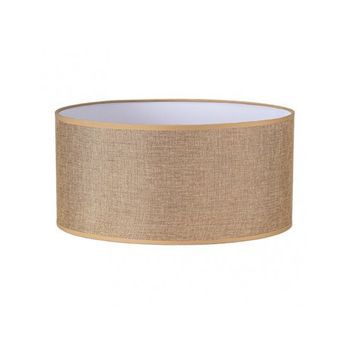 Pantalla Cilindrica Jin M10 Marron 60dx60dx30h Cm Tejido Saco-yute