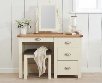 Somerset Oak and Cream Dressing Table Set