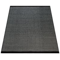 alfombra de lana karma negro 140x200 cm