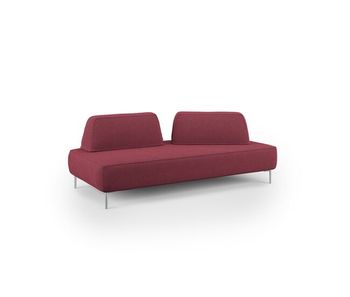 Newton sofá modular con respaldos removibles 212 cm rojo