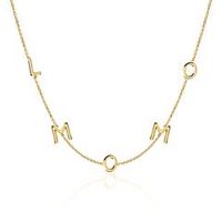 cadena personalizable de oro de 14 quilates para mujer