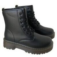 shoes botines bota militar tipo martens para mujer