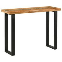 mesa consola  mesa de entrada marron 100 x 35 x 75 cm madera de teca maciza