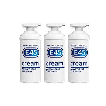 E45 Cream Pump 500g x 3