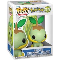 figura de vinilo funko pop turtwig pokemon con caja de exhibicion