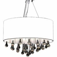 lampara colgante con 85 cristales blanca vidaxl