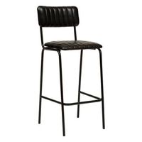 sillon de bar dario cuero negro