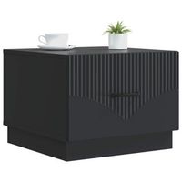 mesa de cafe - mesa de centro - mesa baja negro 49 x 50 x 37 cm madera de ingenieria