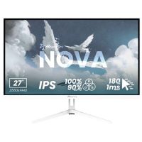 monitor arozzi nova 27 qhd 180hz ips blanco gaming hdr freesync g-sync 1ms