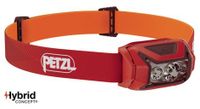 petzl actik 450 lumen linterna frontal rojo