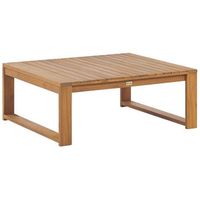 mesa de centro de madera de acacia marron claro 90 x 75 cm jardin balcon timor ii