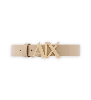 A|X Armani Exchange para mujer. 941125CC719U6223 Cinturón Fashion beige (80cm), Casual, Piel