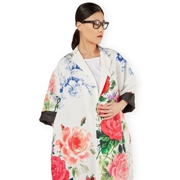 Wendy Trendy Chaqueta Jacket 224040 - White/Floral para mujer