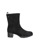 botines de piel con tacon nature abedul 01 negro para mujer 40