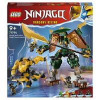 71794 lego ninjago - el equipo de robots ninja lloyd y arin