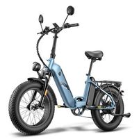 bicicleta electrica fafrees ff20 polar - motor 500w bateria 48v1342ah 20 frenos de disco hidraulicos - gris azulado
