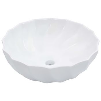 Lavabo 46x17 Cm Cerámica Blanco Vidaxl