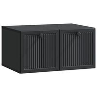 mueble para tv de pared negro 595 x 41 x 30 cm vidaxl