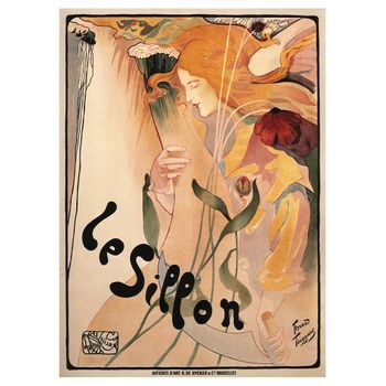 Legendarte - Cartel Artístico Vintage Le Sillon - Cuadro Lienzo, Impresión Digital Cm. 50x70