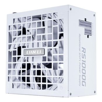 Fuente de alimentación Lian Li RS1000G 1000W certificación 80 PLUS Gold blanca modular con ventilador silencioso