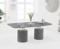 antonio 180cm grey marble dining table