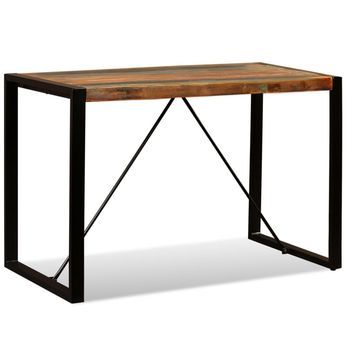 Mesa De Comedor De Madera Maciza Reciclada 120 Cm Vidaxl