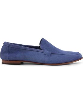 de DUCA DI MORRONE ZAPATOS MOCASÍN DUCA DI MORRONE ERMES SUEDE AZUL BLUE