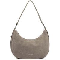 lancaster bolso bandolera con cremallera l ante galet oscuro para mujer