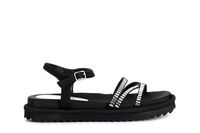sandalias fraile con pedreria black 39