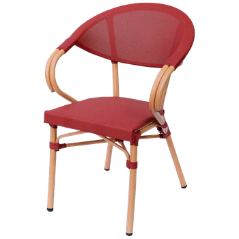 Sillón Nantes Burdeos - Aluminio Y Textilene Eme Mobiliario