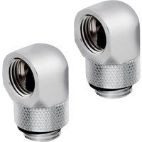 corsair hydro x series xf 90 rotary fitting adapter - g14 chrome pack of 2