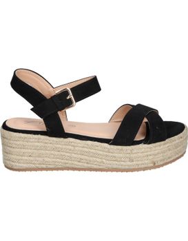 Sandalias Con Cuña Para Mujer Stay 65-689 Negro 36