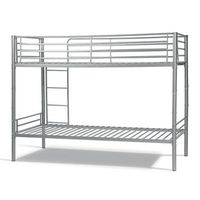 cama metalica litera 90x200 cm sammy color gris