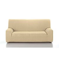 funda de sofa elastica trio 3 plazas  dos de 1 plaza beige - jara casa textil