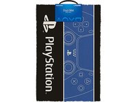 felpudo - sherwood playstation 40x60 cm fibra de coco negro y azul