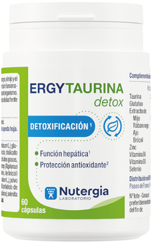 Nutergia Ergytaurina Detox 60 Cápsulas