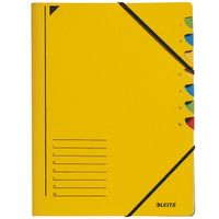 leitz carpeta clasificadora amarilla 7 pestanas