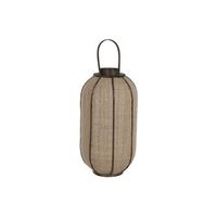 portavela yute bambu 33x33x77 natural