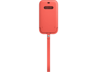 apple magsafe funda integral de piel para iphone 12 y pro pomelo rosa