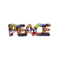 casablanca by gilde lettering peace street art colorido en diseno graffiti h13 cm