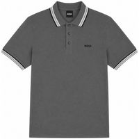 boss tops y camisetas paddy pique polo shirt dark grey para hombre