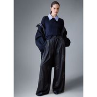 liu jo pantalones pantalones palazzo con bordados joya para mujer