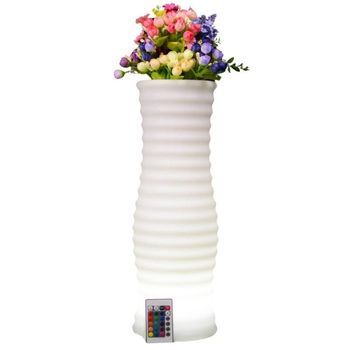 Flower Vase With Rgb Led Backlight And Remote Control