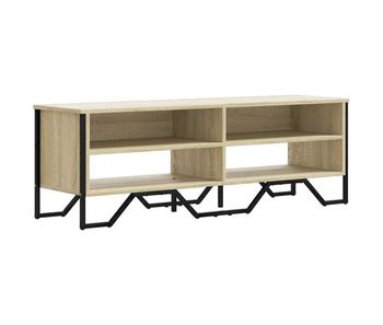 Mueble tv - mesa de tv madera de ingeniería roble sonoma 122x34x41 cm